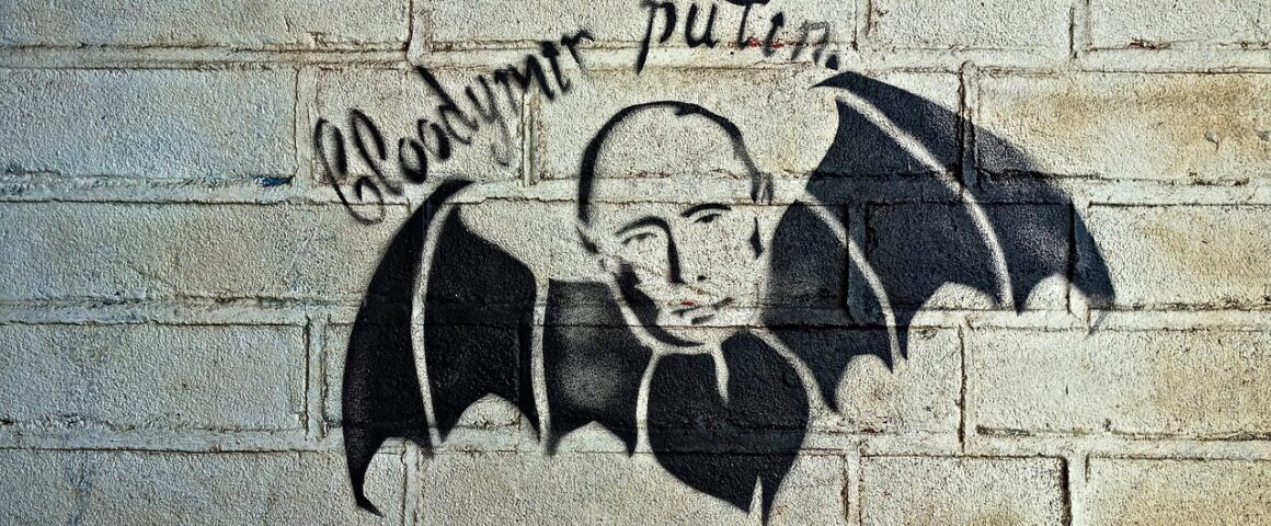 Graffiti "Bloodymir Putin"