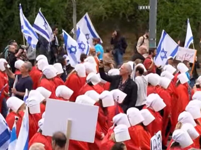 Proteste der Bonot Alternativa gegen Israelische Regierung