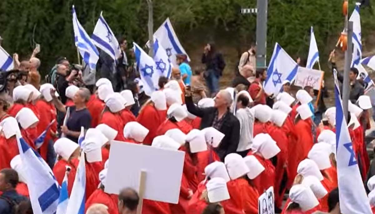 Proteste der Bonot Alternativa gegen Israelische Regierung