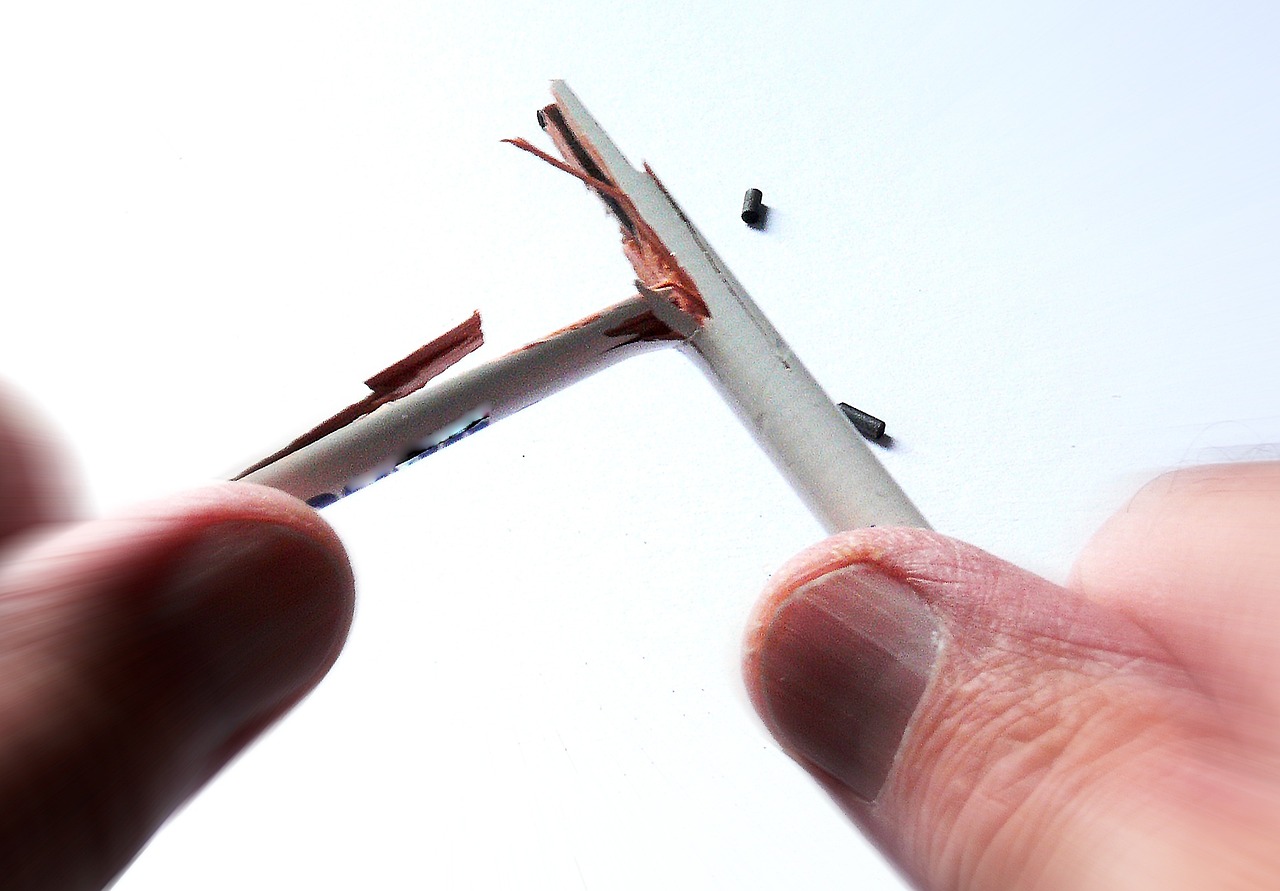 zerbrochener Bleistift