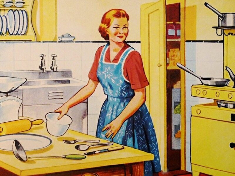 Bild einer Küche im Stil der 50er Jahre