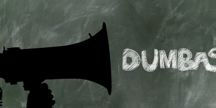 Tafelbild Megaphone mit Aufschrift Dumbass