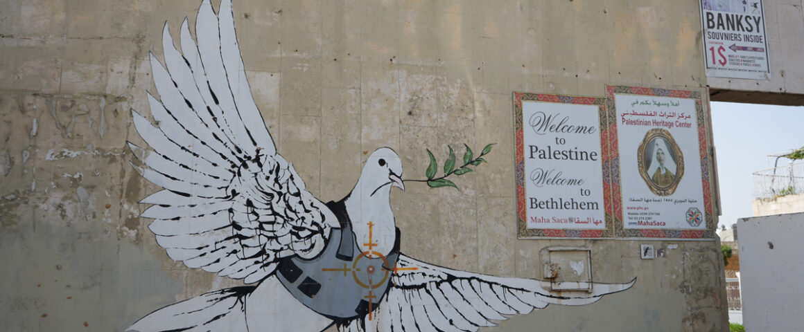 Friedenstaube Bethlehem - Graffiti von Banksy