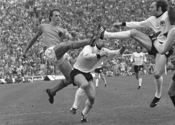 Beckenbauer gegen Johan Cruyff im WM-Finale 1974