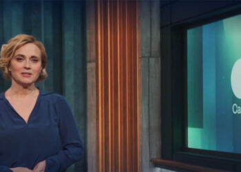 Screenshot Caren Miosga in ihrer 1. Talksendung am 21.1.2024