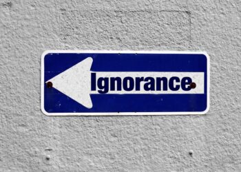 Straßenschild "Ignorance"