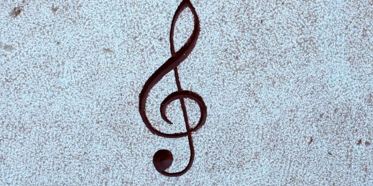 Relief Violinschlüssel