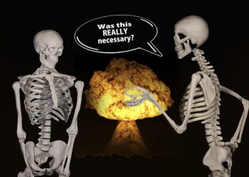 2 Skelette mt Sprechblase "Was this REALLY necessary?"