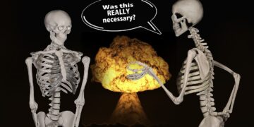 2 Skelette mt Sprechblase "Was this REALLY necessary?"