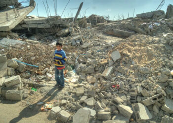 Zerstörungen durch israelische Bombardierungen in Gaza