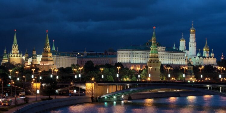 Moskau bei Nacht