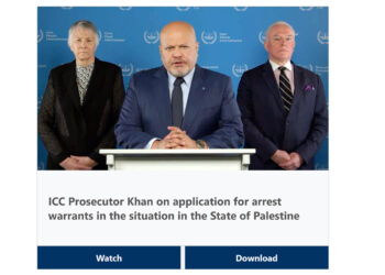 Erklärung des Anklägers des Internationalen Strafgerichtshofs gegen die Hamas-Führer und gegen den Premierminister und den Verteidigungsminister von Israel