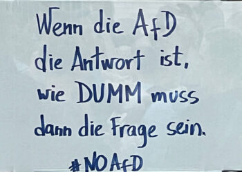 Anti AfD Plakat