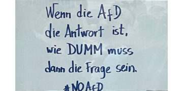 Anti AfD Plakat