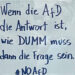 Anti AfD Plakat