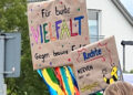 Schüler-Plakate gegen die AfD und Rechtsextremismus, Köln 16.6.2024