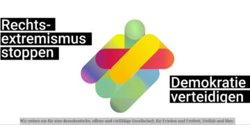 Banner der Aktion "Rechtsextremismus stoppen"