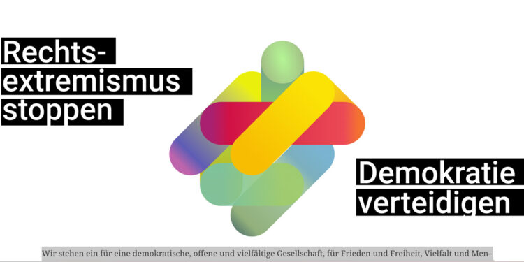 Banner der Aktion "Rechtsextremismus stoppen"