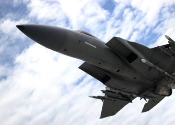 Modernes Kampf-Flugzeug