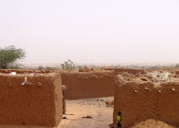 Dorf in der Sahel-Zone