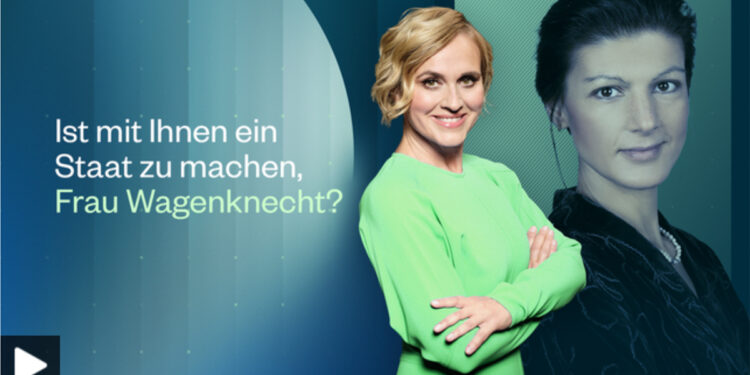 Screenshot ARD-Mediathek zur Sendung von Caren Miosga