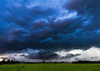 Dunkle Wolken, kurz vor dem Sturm