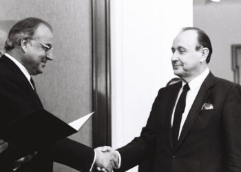 Kohl-Genscher 1982, nach Sturz der Regierung Schmidt