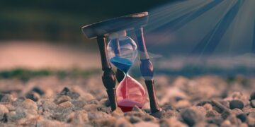 Sanduhr, fasr abgelaufen