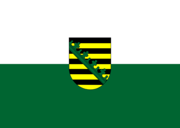Flagge von Sachsen