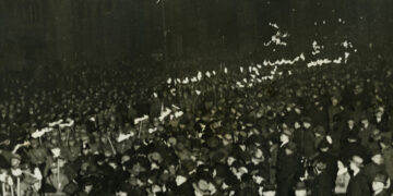 Fakelzug am Brandenburger Tor, 30.1.1933