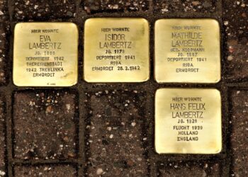 Stolpersteine in Gedenken an die Familie Lambertz aus Kempen am Niederrhein