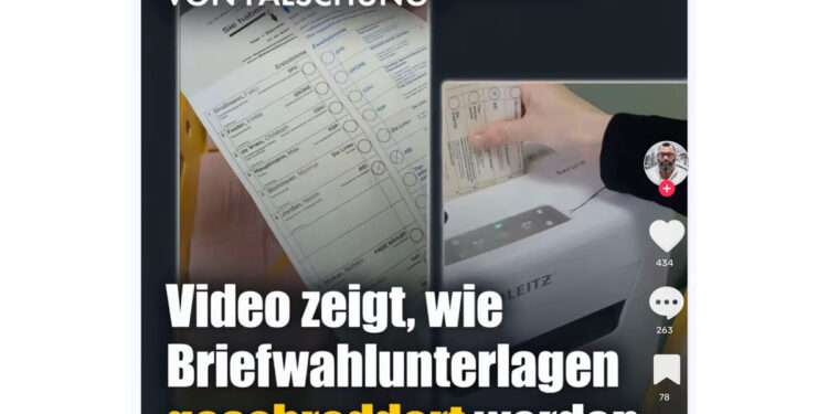 LÜgen-Video der AfD, Lüge über Wahlfälschung, AfD fake news