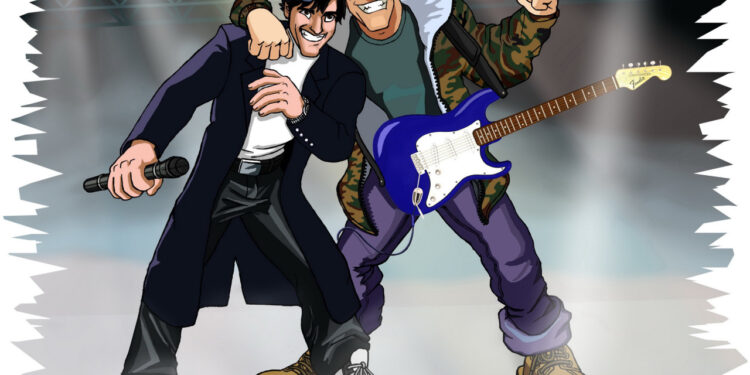 Karikatur Modern Talking, Wallpaper von GoodFon