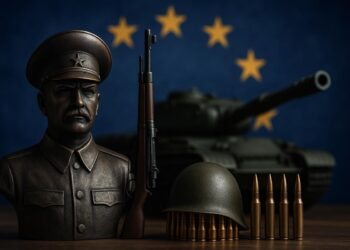 Symbolbild: "Autokratismus und Militarismus", auch ein Modell in Europa. AI generiert.