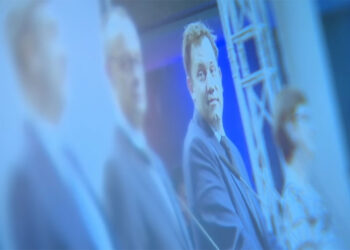 Parteivorsitzende von SCU, CDU und SPD bei der Pressekonferenz zum Koalitionsvertrag, Screenshot TV