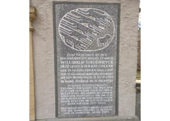 Gedenktafel für Pafrrer Willibald Strohmeyer