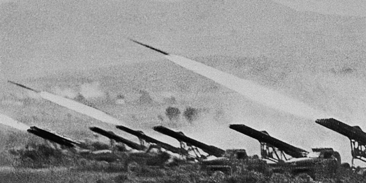 Die sg. "Stalinorgel" 1945 im Angriff