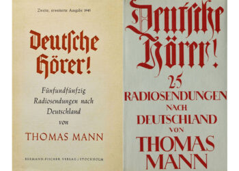 Buchtitel; Thomas MAnn Radioansprachen, Ausgaben 1942 und 1955