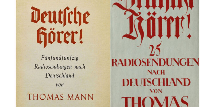 Buchtitel; Thomas MAnn Radioansprachen, Ausgaben 1942 und 1955