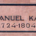 Grabinschrift Immanuel Kant