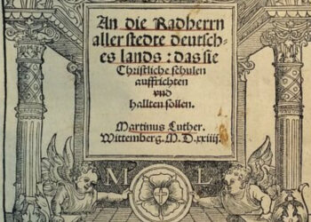 Titelblatt Luthers Aufruf "An die Radherrn"