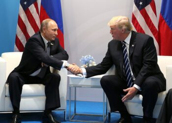 Putin und Trump beim Treffen in Alaska