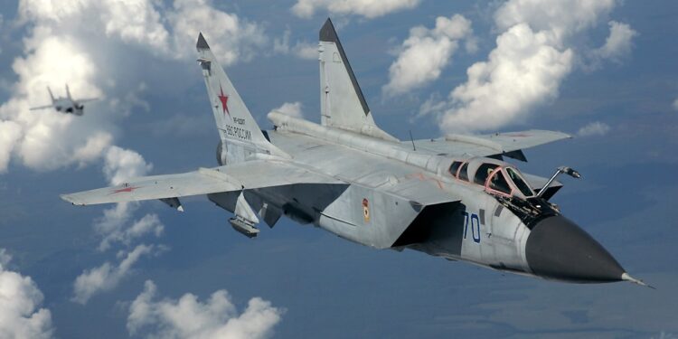 MIG 31 im Flug