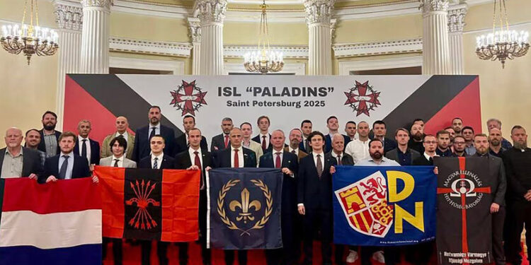 Gründungskonferenz der Internationalen Liga der Antiglobalisten in St. Petersburg mut AfD Beteiligung