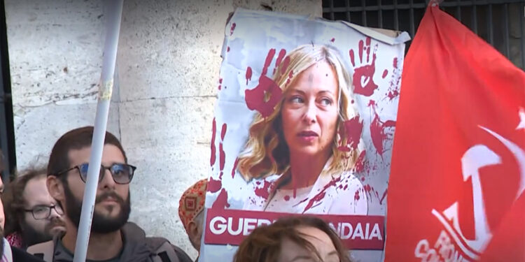 Streik in Italien zur Solidarität mit den von Israel verhafteten Italienischen Aktivisten der Flotilla nach Gaza