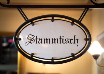 Schild "Stammtisch"