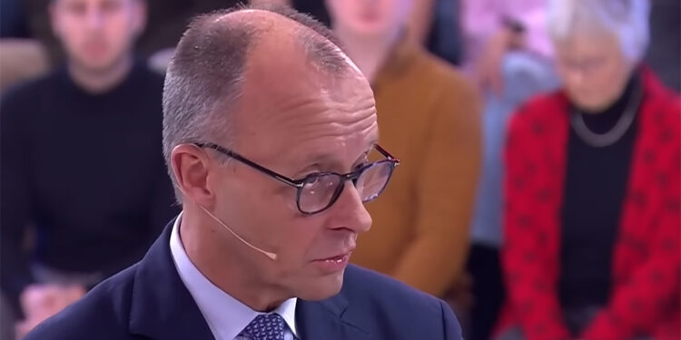 Friedrich Merz in der ARD Arena vom 8.12.2025, Screenshot
