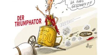 Titelbild zu den Karikaturen des Jahres 2025