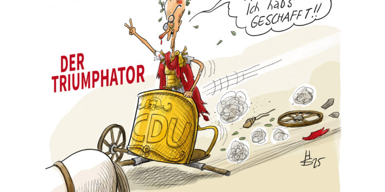 Titelbild zu den Karikaturen des Jahres 2025