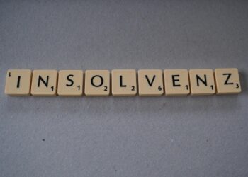 Scrabble-Würfel "insolvenz"